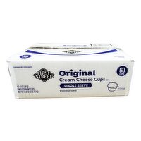 First Street Cream Cheese Cups, Original - 60 Ounce